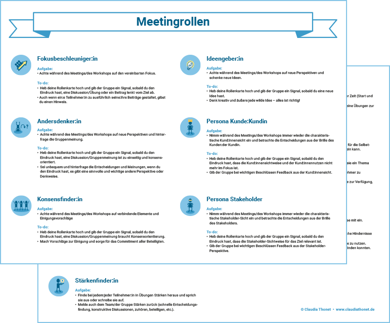 Meetingrollen, Claudia Thonet, Download-PDF